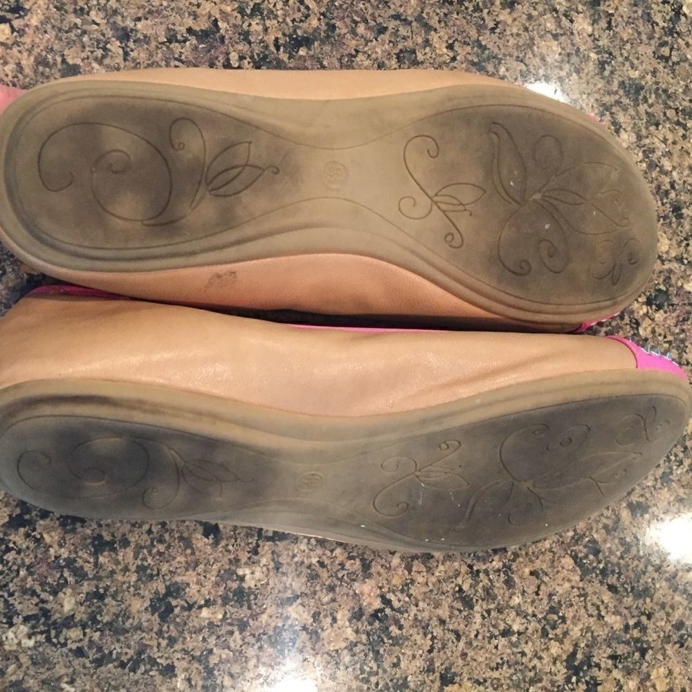 Faded Glory Pink and Tan Flats - Picture 6 of 8